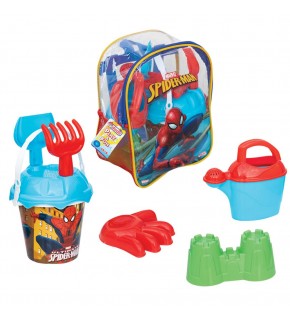 Dede Oyuncak Spiderman Resimli Sırt Çantalı Plaj Set