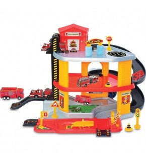 Dede Oyuncak Üç Katlı İtfaiye Garaj Seti 03345