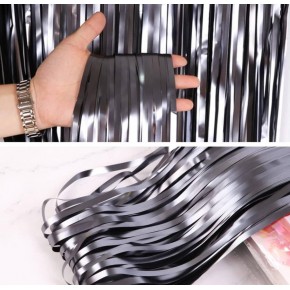 Dekoratif Püskül Saçak Perde Mat Parlak 240x75