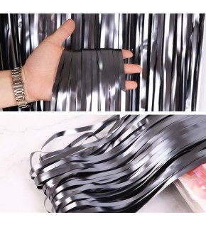 Dekoratif Püskül Saçak Perde Mat Parlak 240x75