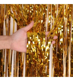 Dekoratif Püsküllü Saçak Perde Parlak 1x2mt