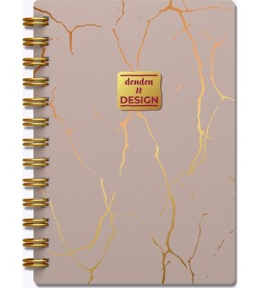 Denden Altın Spiralli Seri Mermer Bej 17x24