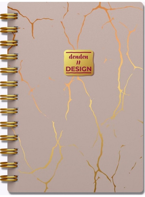 Denden Altın Spiralli Seri Mermer Bej 17x24