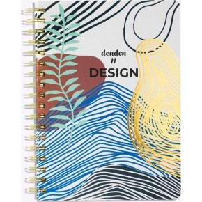 Denden Altın Spiralli Seri Redactar Beyaz 17x24