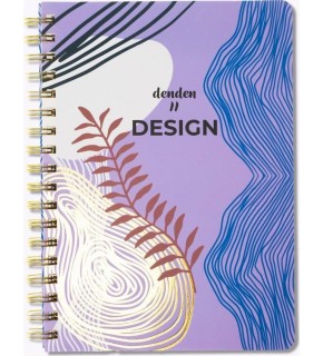 Denden Altın Spiralli Seri Redactar Mor 17x24