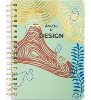 Denden Altın Spiralli Seri Redactar Yeşil 17x24