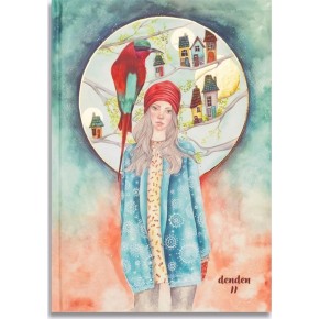 Denden Sert Kapaklı Defter Ayla Acet Yaldız Seri Düş Çizgisi 17x24