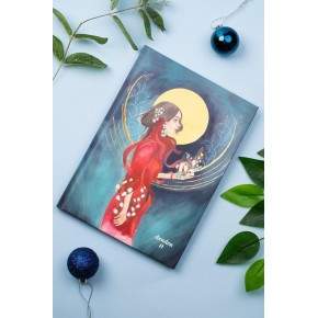 Denden Sert Kapaklı Defter Ayla Acet Yaldız Seri Zamansız 17x24