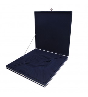 DENİM LACİVERT KADİFE TABAK KUTUSU (30X30 CM)