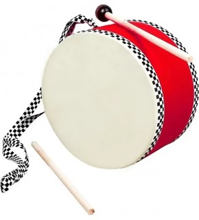 Deri Davul Kırmızı Büyük
