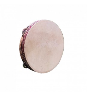 Deri Tef 28Cm 6 Zilli Plastik Kenarlı