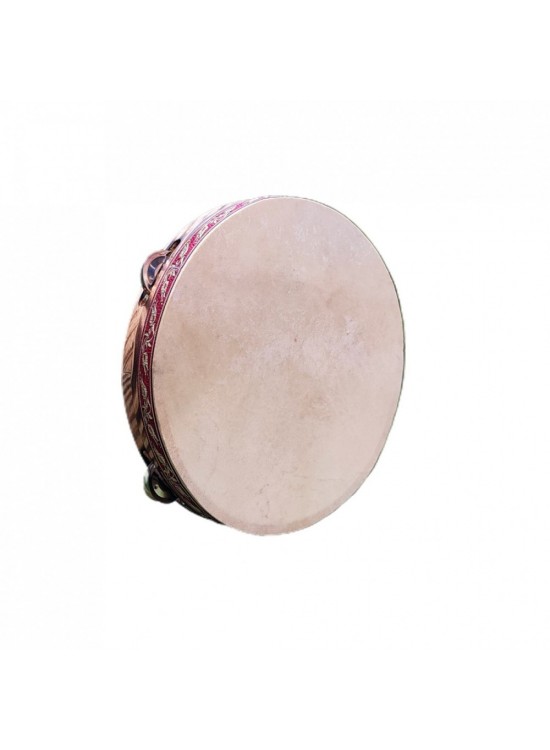 Deri Tef 28Cm 6 Zilli Plastik Kenarlı