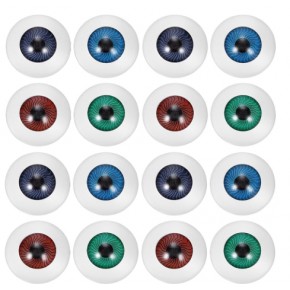 Desenli Oynar Göz Kirpiksiz 15Mm 100 Lü