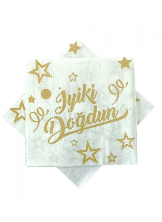 Desenli Peçete 20 Li