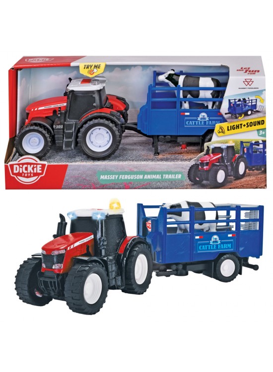 Dickie Massey Ferguson Animal Trailer SMB-203734003 Dickie Massey Ferguson Animal Trailer SMB-203734003