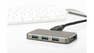 Digitus DA-70240-1 4 Port USB 3.0 Hub, 5V-2A güç adaptörü dahil, alüminyumi DA-70240-1