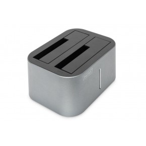 Digitus DA-71540-1 2.5"-3.5" USB 3.0 2-port'lu SATA HDD Docking Station, kopyalama özelliği