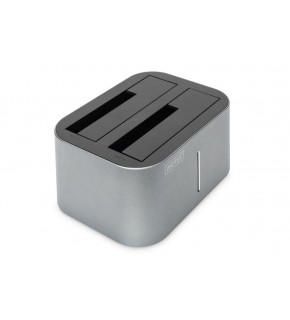 Digitus DA-71540-1 2.5"-3.5" USB 3.0 2-port'lu SATA HDD Docking Station, kopyalama özelliği