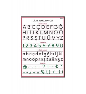 Dik Temel Harfler Panosu