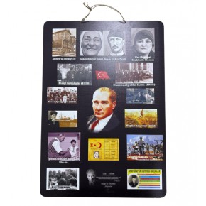 Dikey Atatürk Köşeşi Hayatı 50x70