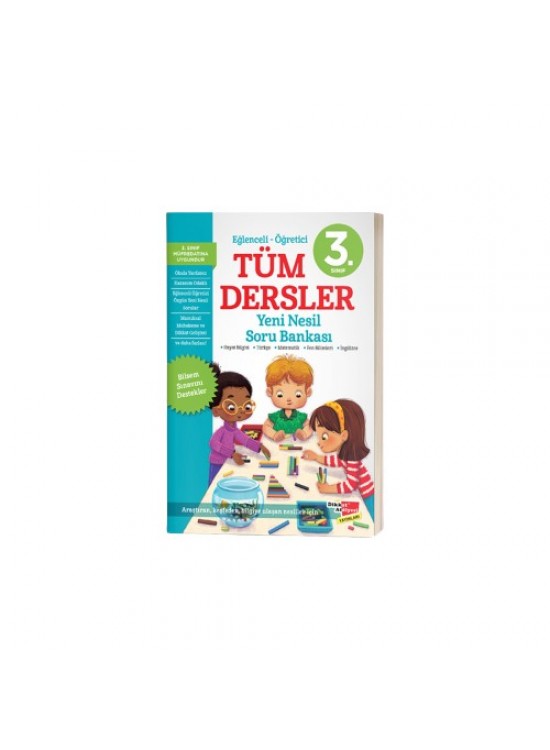Dikkat Atölyesi 3. Sınıf Eğlenceli-Öğretici Tüm Dersler Yeni Nesil Soru Bankası