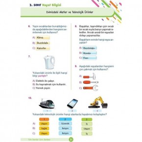Dikkat Atölyesi 3. Sınıf Eğlenceli-Öğretici Tüm Dersler Yeni Nesil Soru Bankası