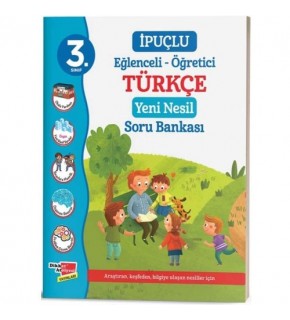 Dikkat Atölyesi 3. Sınıf İpuçlu Eğlenceli-Öğretici Türkçe Yeni Nesil Soru Bankası