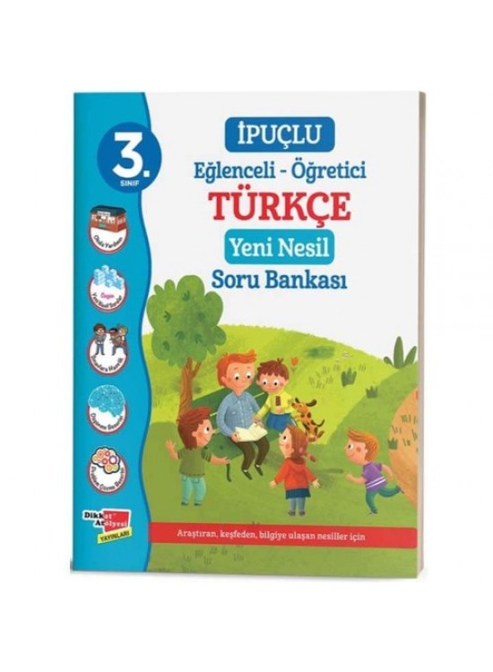 Dikkat Atölyesi 3. Sınıf İpuçlu Eğlenceli-Öğretici Türkçe Yeni Nesil Soru Bankası