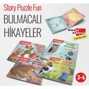 Dikkat Atölyesi Sticker Bulmacalı Hikayeler (4Lü Set)