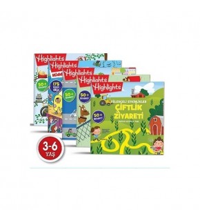 Dikkat Atölyesi Sticker Eğlenceli Etkinlikler (5Li Set)