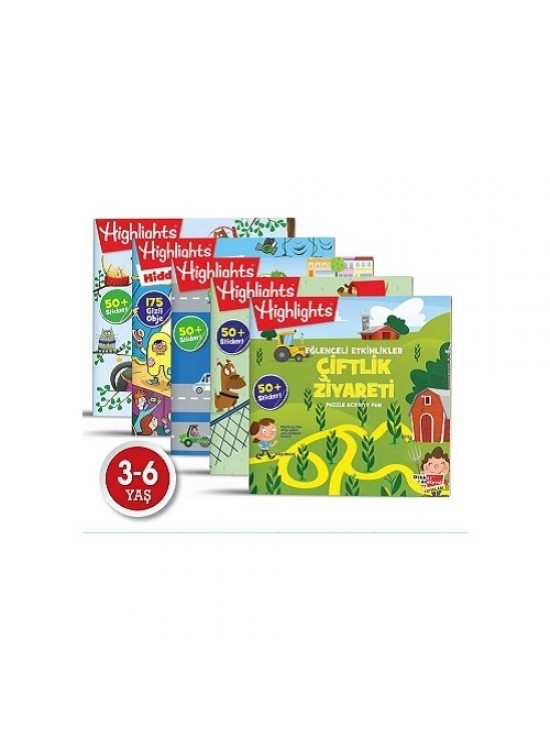 Dikkat Atölyesi Sticker Eğlenceli Etkinlikler (5Li Set)