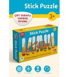 Dikkat Stick Puzzle Çubuklu Çift Taraflı Yapboz Çubukları