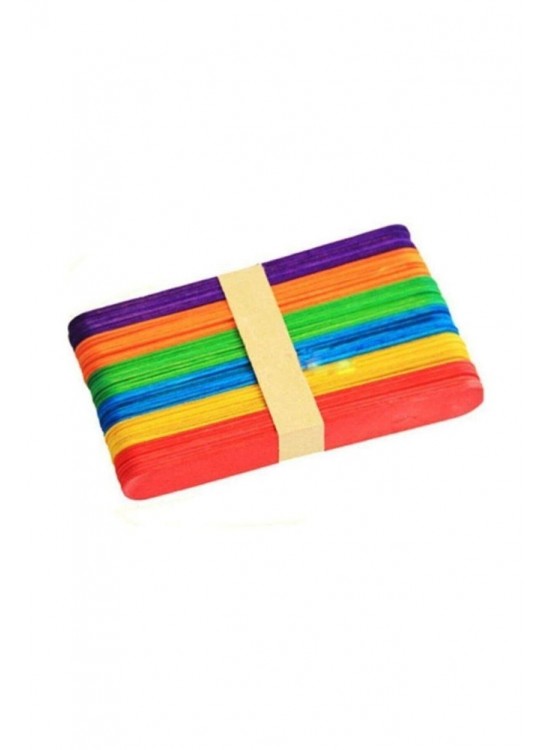Dil Çubuğu Renkli 50 Li