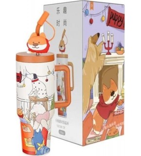 Diller Çelik Termos Paslanmaz Sevimli Köpekler 1200 ML D9222