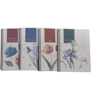 Dilman Botanik Serisi Defter Kitap Kağıdı 16x22 60 YP Kareli 6442