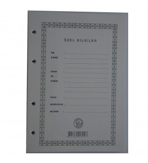 Dilman Cari Hesap Klasörü Yedeği A4 100 YP 1303