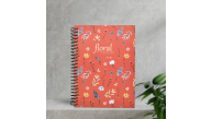 Dilman Flower Spiralli Defter 16x22 80 YP Çizgili 6191