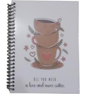 Dilman Kahve Serisi Defter Kitap Kağıdı 16x22 80 YP Kareli 6430