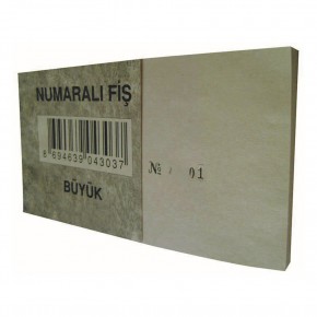Dilman Numaralı Fiş Büyük 4303 (1 Adet)