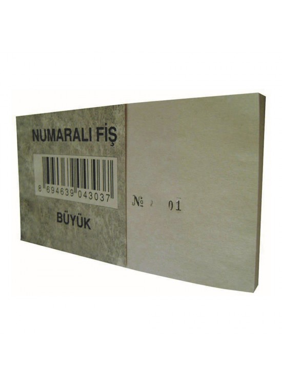 Dilman Numaralı Fiş Büyük 4303 (1 Adet) Dilman Numaralı Fiş Büyük 4303 (1 Adet)