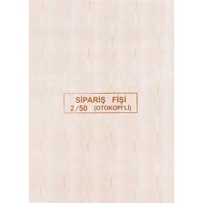 Dilman Sipariş Fişi 2-50 2N Otokopili 4206 (1 Adet)