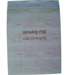 Dilman Sipariş Fişi Otokopili 1/50 4213 (1 Adet)