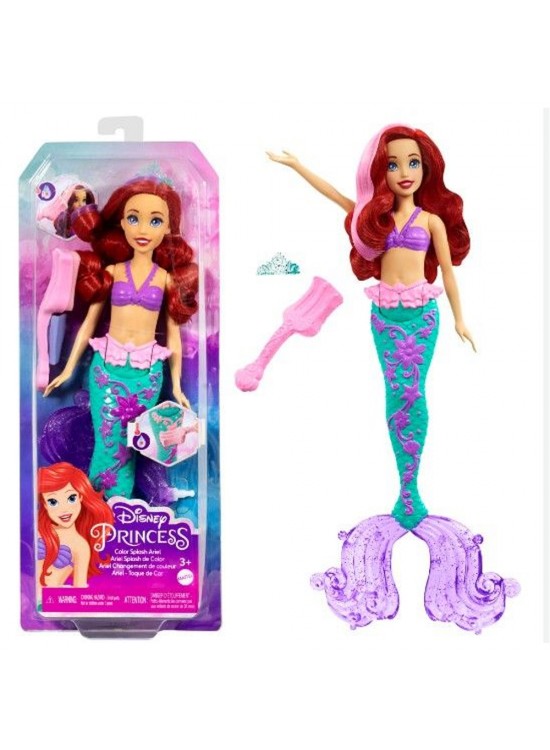 Disney Prenses Muhteşem Renk Değiştiren Saçlı Deniz Kızı Ariel Bebek HLW00