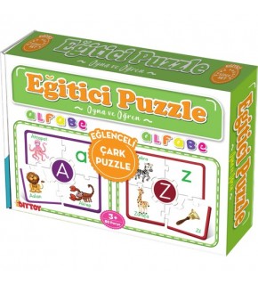 Dıy Toy Çark Eğitici Puzzle Alfabe Cp1970
