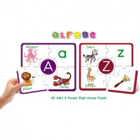 Dıy Toy Çark Eğitici Puzzle Alfabe Cp1970