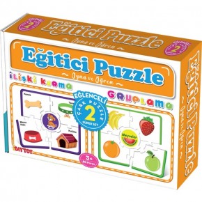 Dıy Toy Çark Eğitici Puzzle İlişki-Gruplama Cp1956