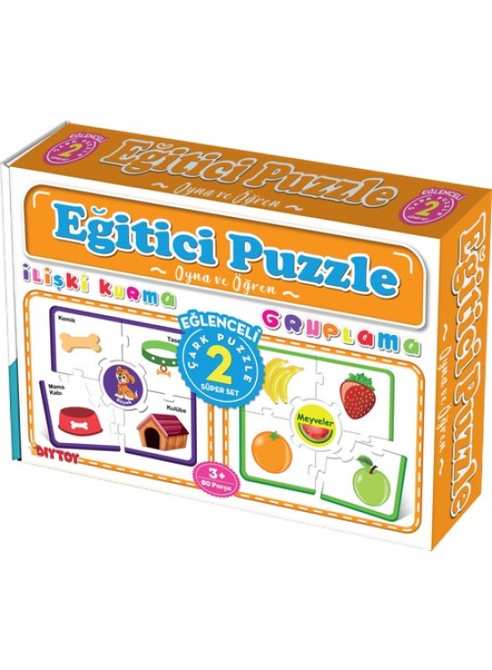 Dıy Toy Çark Eğitici Puzzle İlişki-Gruplama Cp1956