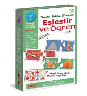 Dıy Toy Eşleştir Ve Öğren Meslek-Renk-Şekil 3+