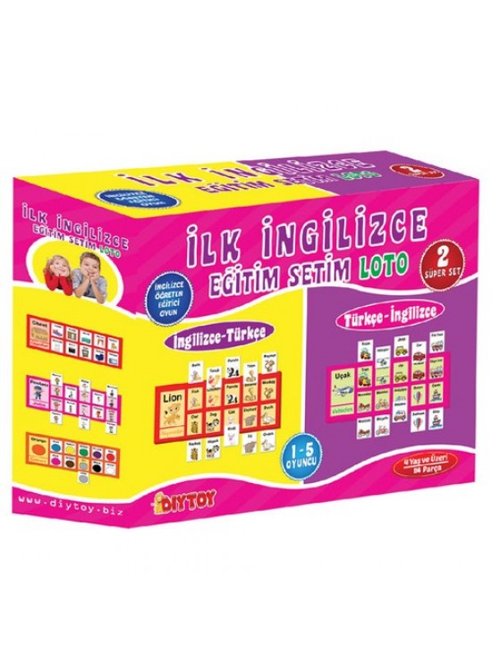 Dıy Toy İngilizce Eğitim Seti Loto