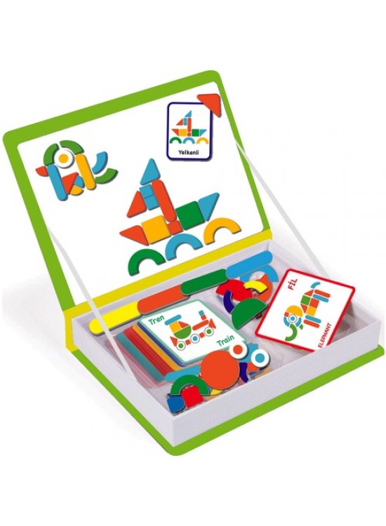 Dıy Toy Magnet Iq Eğlenceli Parçalar 3-8 Yaş 76 Parça